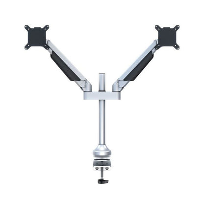 Dark Slate Gray Multibrackets M VESA Gas Lift Arm Dual Silver
