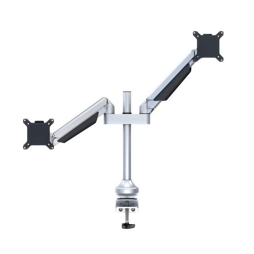 Dark Slate Gray Multibrackets M VESA Gas Lift Arm Dual Silver
