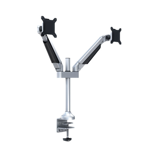 Gray Multibrackets M VESA Gas Lift Arm Dual Silver