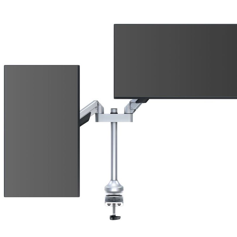 Dim Gray Multibrackets M VESA Gas Lift Arm Dual Silver