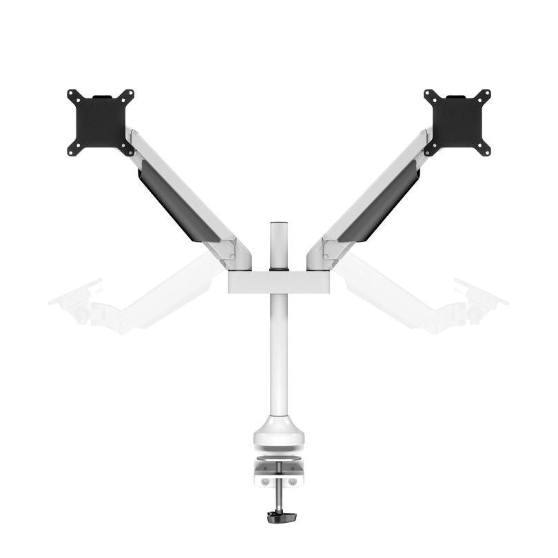 Dark Slate Gray Multibrackets M VESA Gas Lift Arm Dual White
