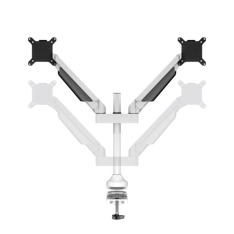 Dark Slate Gray Multibrackets M VESA Gas Lift Arm Dual White