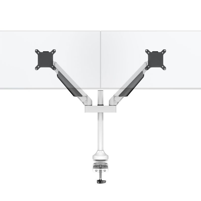 White Smoke Multibrackets M VESA Gas Lift Arm Dual White