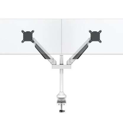 White Smoke Multibrackets M VESA Gas Lift Arm Dual White