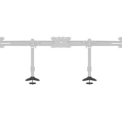 Light Gray Multibrackets M Desktopmount Single / Dual / Triple Stand Grommet Base