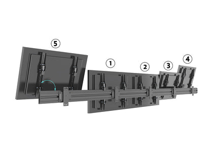 Dim Gray Multibrackets M Wallmount Pro MBW5U Tilt Black