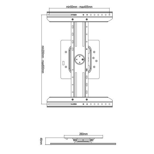 Gray Multibrackets M Universal Digital Signage Wallmount Black