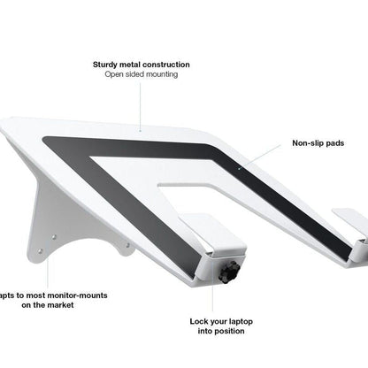 Dark Slate Gray Multibrackets M Laptop Holder Gas Lift Arm White