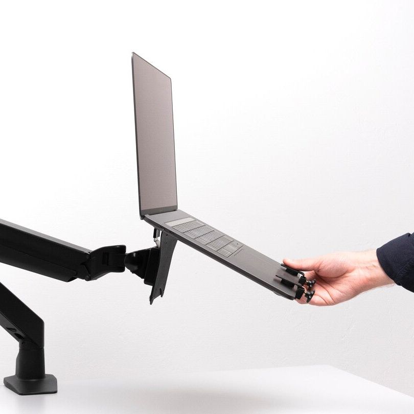 Lavender Multibrackets M Laptop Holder Gas Lift Arm White
