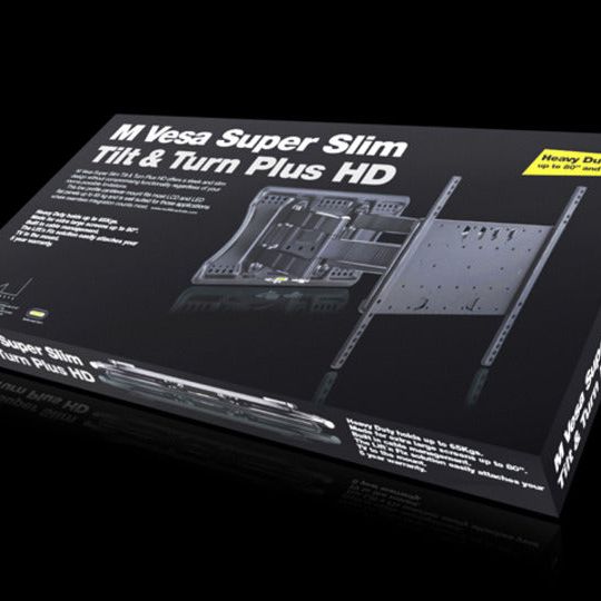 Black Multibrackets M VESA Super Slim Tilt & Turn Plus HD