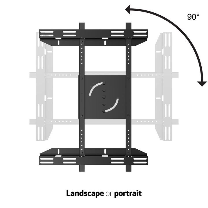 Dark Slate Gray Multibrackets M Public Display Stand Single Screen Mount Black