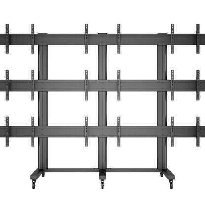 Dim Gray Multibrackets M Public Video Wall Stand 9-Screens 40-55" Black