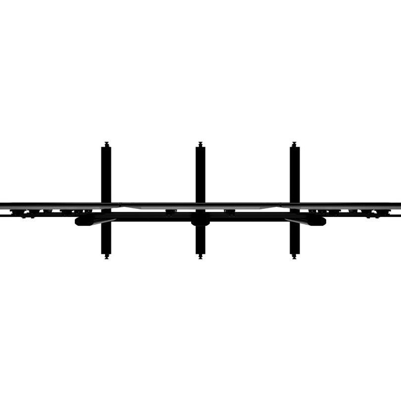 Light Gray Multibrackets M Public Video Wall Stand 9-Screens 40-55" Black