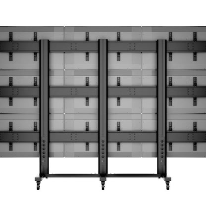 Dim Gray Multibrackets M Public Video Wall Stand 9-Screens 40-55" Black
