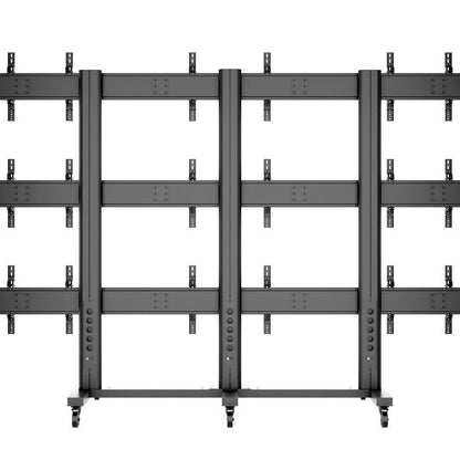 Dim Gray Multibrackets M Public Video Wall Stand 9-Screens 40-55" Black