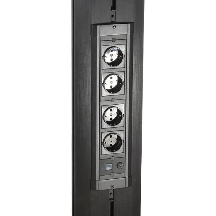 Dark Slate Gray Multibrackets M Public Video Wall Stand 9-Screens 40-55" Black