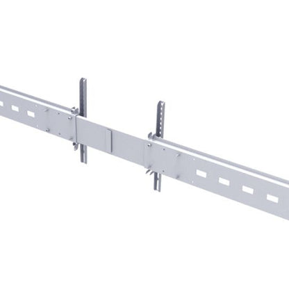 Light Gray Multibrackets M Public Display Stand Dual Screen Mount 40-55" Silver