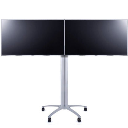 Dark Slate Gray Multibrackets M Public Display Stand Dual Screen Mount 40-55" Silver