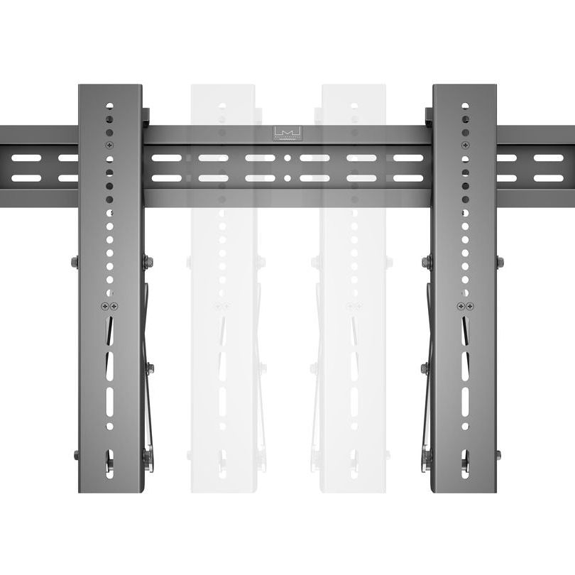 Light Slate Gray Multibrackets M Public Video Wall Mount Push 40-70" Black