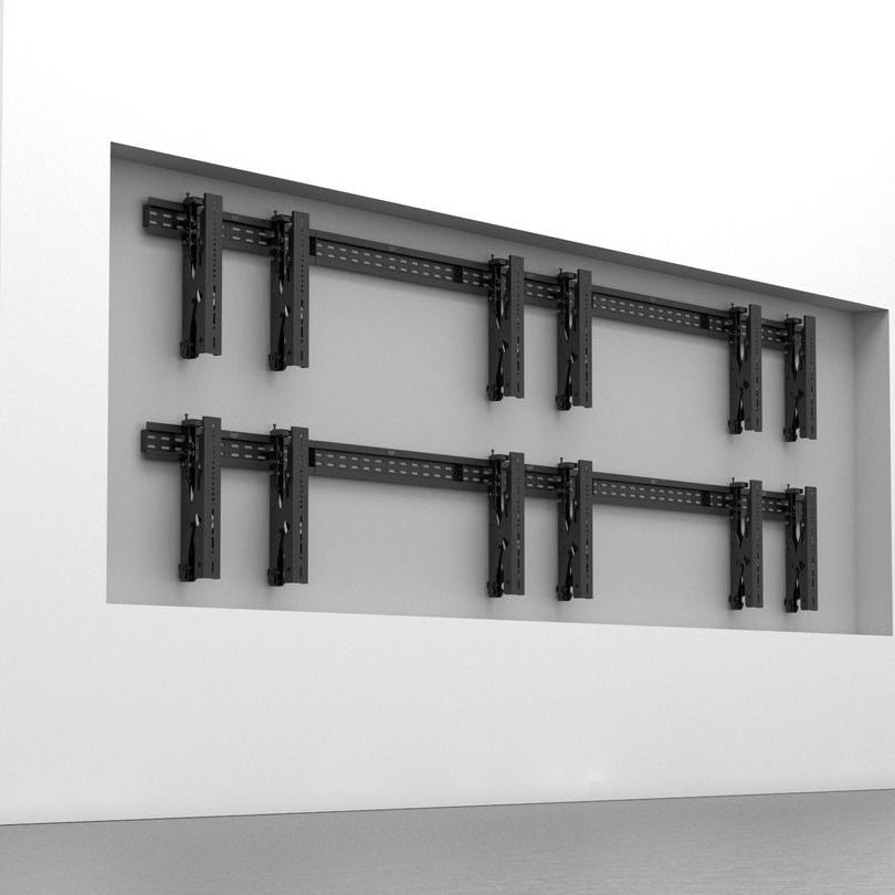 Gray Multibrackets M Public Video Wall Mount Push 40-70" Black