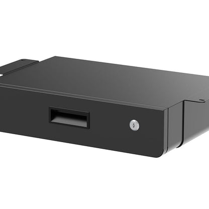 Dark Slate Gray Multibrackets M Under Desk Drawer Lockable, Black