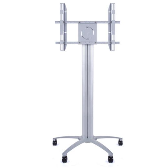 Light Gray Multibrackets M Public Display Stand Pillar 70 Silver, incl. 220V Power Rail