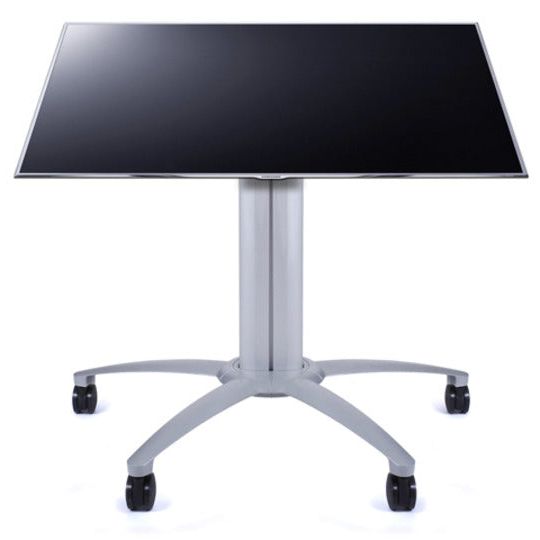 Gray Multibrackets M Public Display Stand Pillar 70 Silver, incl. 220V Power Rail