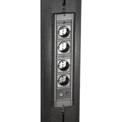 Dark Slate Gray Multibrackets M Public Display Stand Pillar 70 Silver, incl. 220V Power Rail