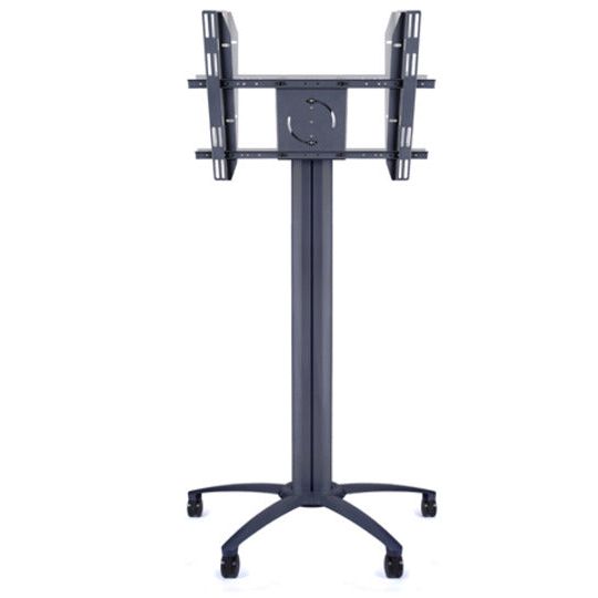 Dark Slate Gray Multibrackets M Public Display Stand Pillar 70 Black, incl. 220V Power Rail