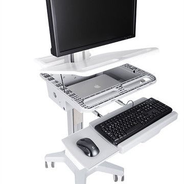 Black Multibrackets M Universal Workstation Cart DT