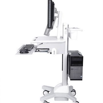 Light Gray Multibrackets M Universal Workstation Cart DT
