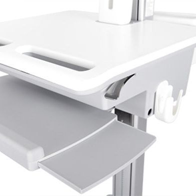 Light Gray Multibrackets M Universal Workstation Cart DT