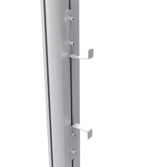 Dark Gray Multibrackets M Public Display Stand Cable Hooks Silver
