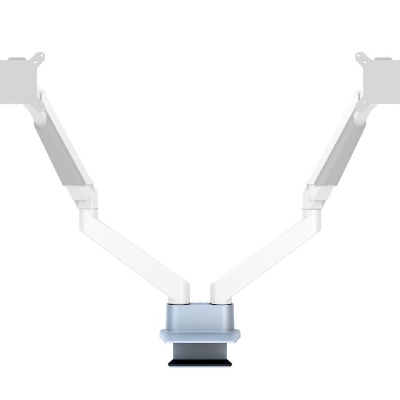 Light Gray Multibrackets M Duo Deskmount Silver