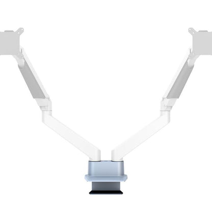 Light Gray Multibrackets M Duo Deskmount Silver