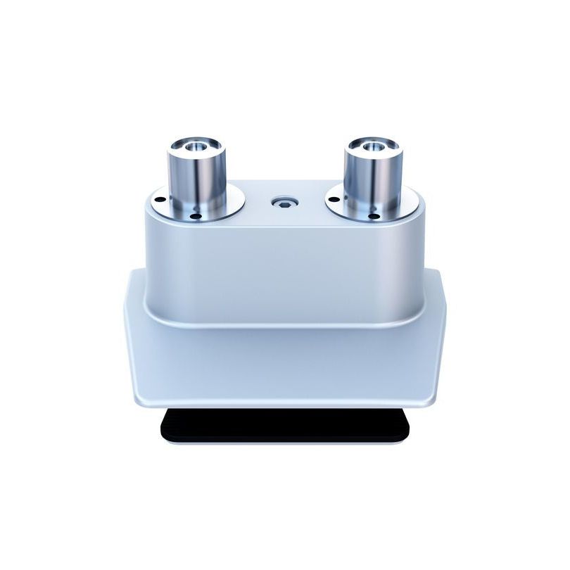 Light Steel Blue Multibrackets M Duo Deskmount Silver