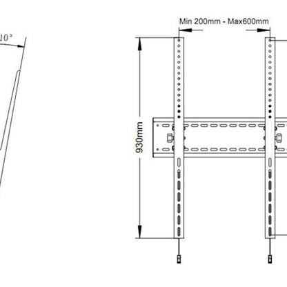 Light Slate Gray Multibrackets M Universal Tilt Wallmount SD MAX 1200x900