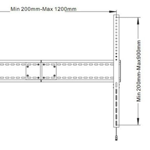 Light Gray Multibrackets M Universal Fixed Wallmount SD MAX 1200x900
