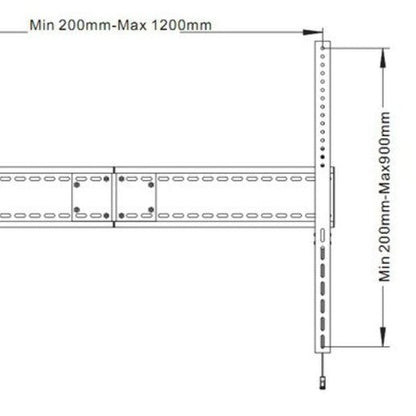 Light Gray Multibrackets M Universal Fixed Wallmount SD MAX 1200x900