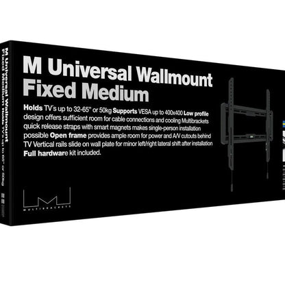 Light Gray Multibrackets M Universal Wallmount Fixed Medium Black