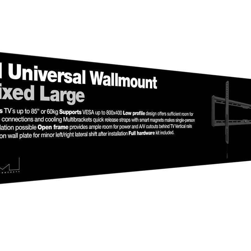 Black Multibrackets M Universal Wallmount Fixed Large Black