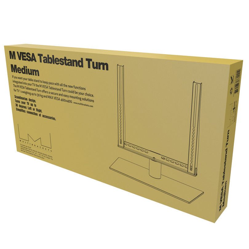 Dark Khaki Multibrackets M VESA Tablestand Turn Black Medium MAX 400x400