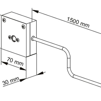 White Smoke Multibrackets M Extender Cable 1,5m Motorized Mount 160 kg SD