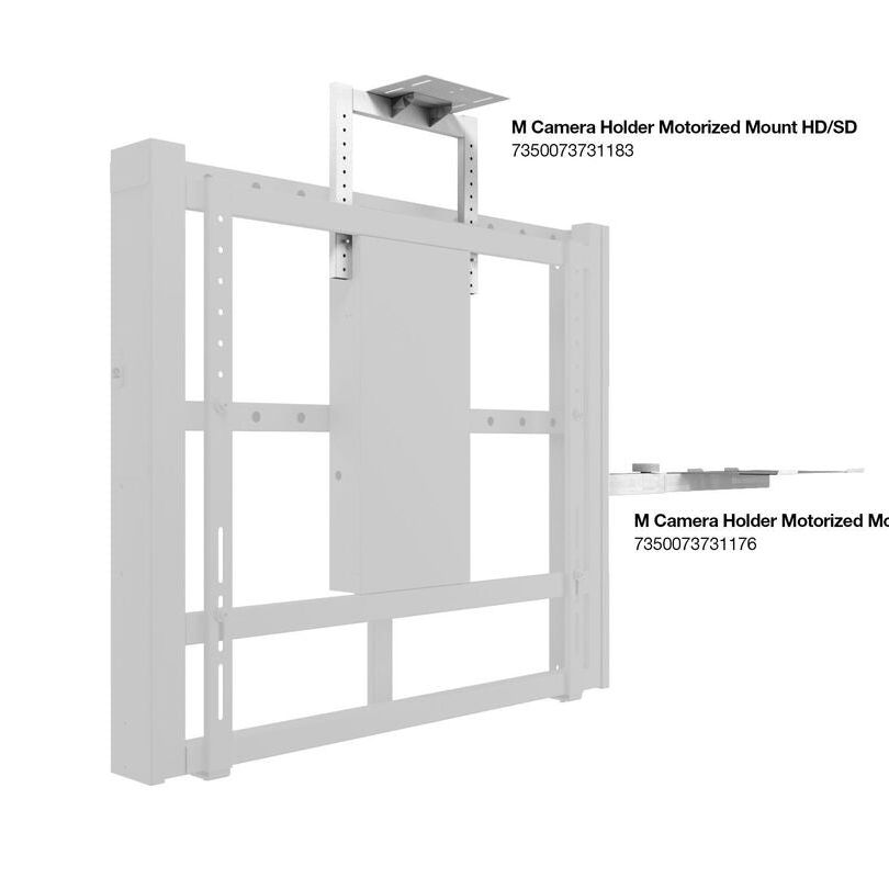 Light Gray Multibrackets M Computer Shelf Motorized Mount White HD/SD