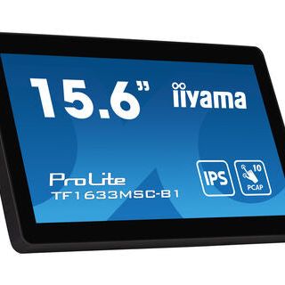 Dark Cyan iiyama ProLite TF1633MSC-B1 15.6" PCAP Full HD Touch Screen Display