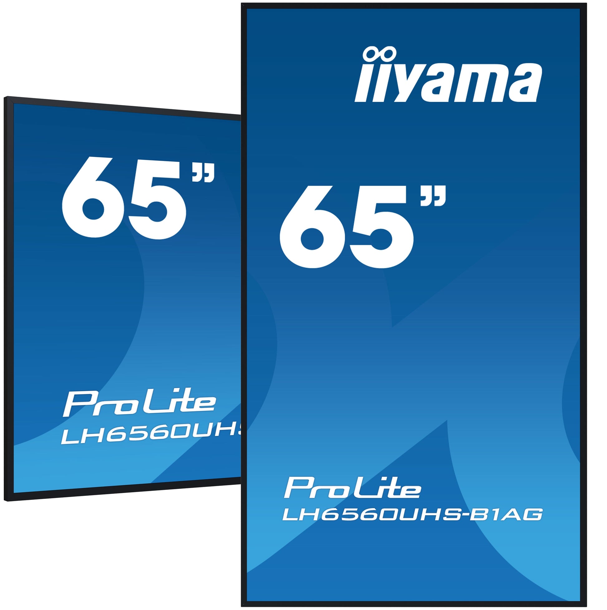 Dark Cyan iiyama ProLite LH6560UHS-B1AG 65" 4K UHD professional digital signage display with advanced control and connectivity options