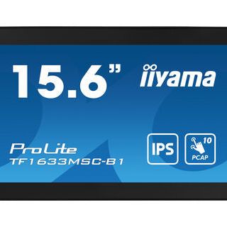 Dark Cyan iiyama ProLite TF1633MSC-B1 15.6" PCAP Full HD Touch Screen Display