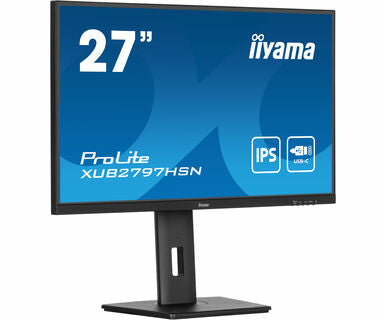Dark Cyan iiyama ProLite XUB2797QSU-B1 computer monitor 61 cm (24") 2560 x 1440 pixels Wide Quad HD LED Black