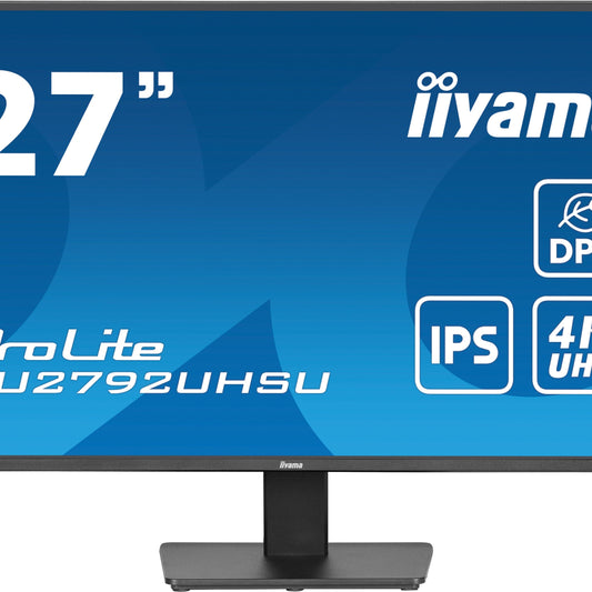 Dark Cyan iiyama ProLite XU2792UHSU-B6 computer monitor 68.6 cm (27") 3840 x 2160 pixels 4K Ultra HD LED Black