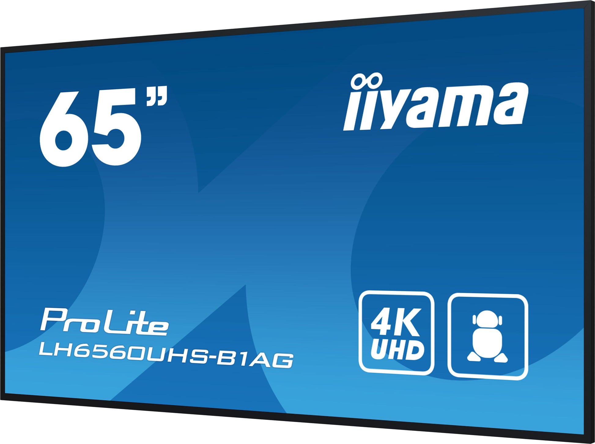 Dark Cyan iiyama ProLite LH6560UHS-B1AG 65" 4K UHD professional digital signage display with advanced control and connectivity options